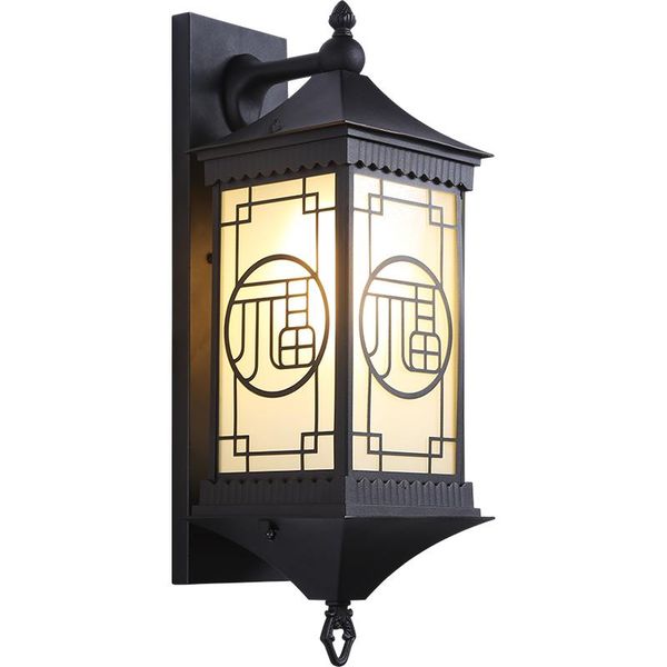 

chinese style retro villa decoration landscape courtyard balcony corridor front door outdoor waterproof wall lamp lamps