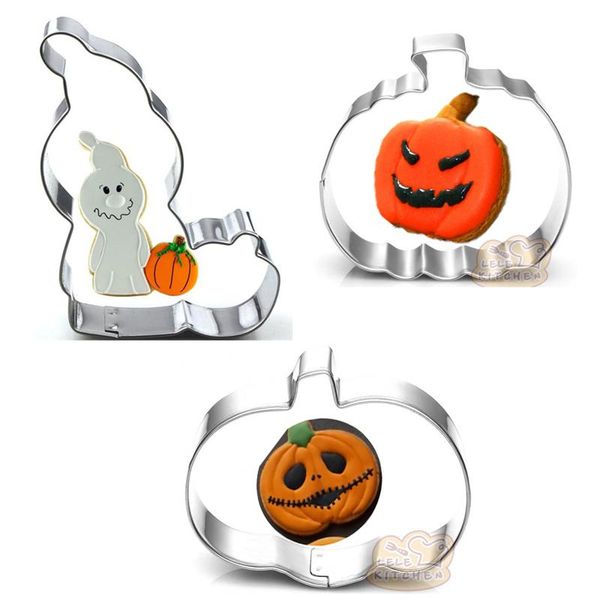 

baking moulds 1pcs halloween pumpkin metal cookie cutter fondant mold stainless steel biscuit mould diy cake decorating tool