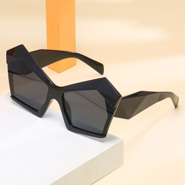 

fashion sunglasses for women big frame butterfly shaped net red same goggles outdoor sports travel catwalk personality trend sun visor mirro, Black