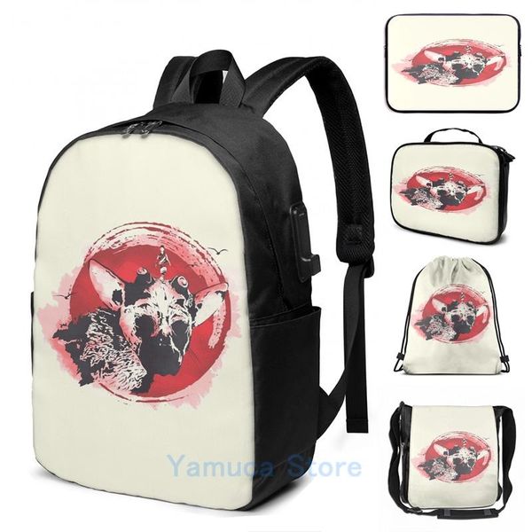 

backpack funny graphic print a legend usb charge men school bags women bag travel laptop