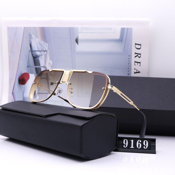 

fashion sunglasses designer new dita 9169 man woman casual glasses brand sun lenses personality eyewear with box case, White;black