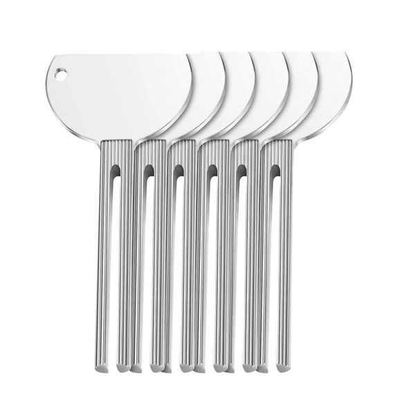 

-6 pieces of metal toothpaste squeezer key roller tube paste paint household toilet tools toothbrush holders
