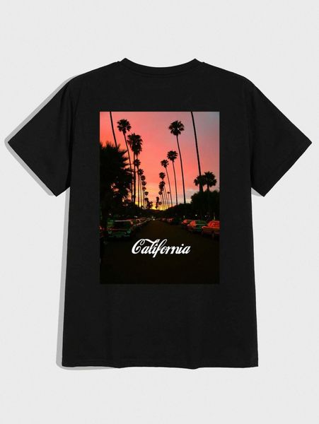 

romwe guys letter graphic tee j1o1#, White;black