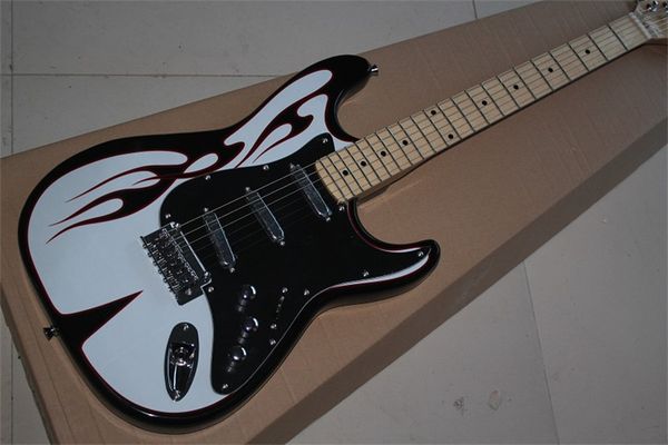 

6 strings black electric guitar with iron pickups,rosewood fretboard guitars