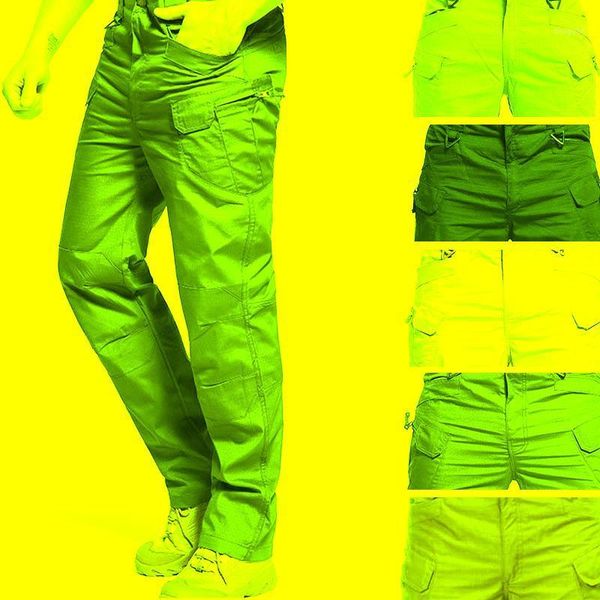 

men's pants fashion mens tactical multiple pocket elasticity military urban tacitcal trousers men slim fat cargo pant 5xl, Black