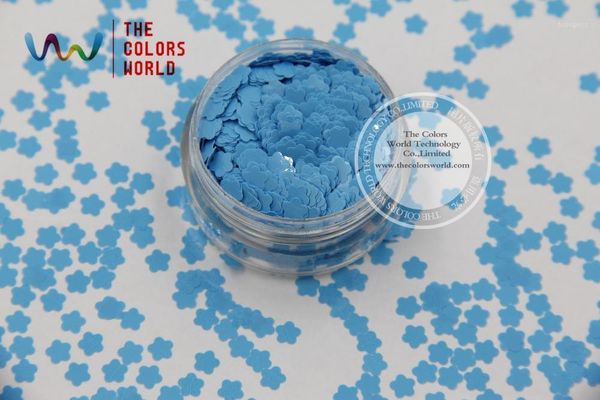 

4.0 mm size solvent resistant mate colors flower shape glitter for nail polish,nail art or other diy decoration1, Silver;gold