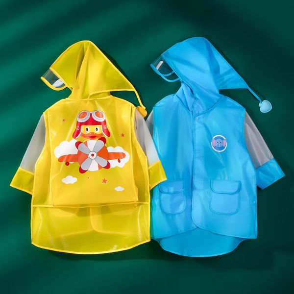

raincoat xiaolumili children's 2021 summer primary school schoolbag kindergarten boys' and girls'