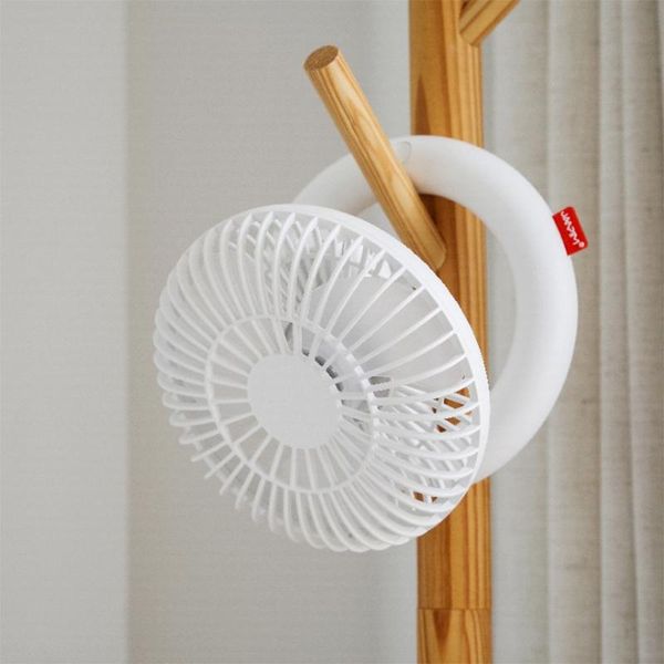 

folding table fan portable usb charging mute retractable white electric fans