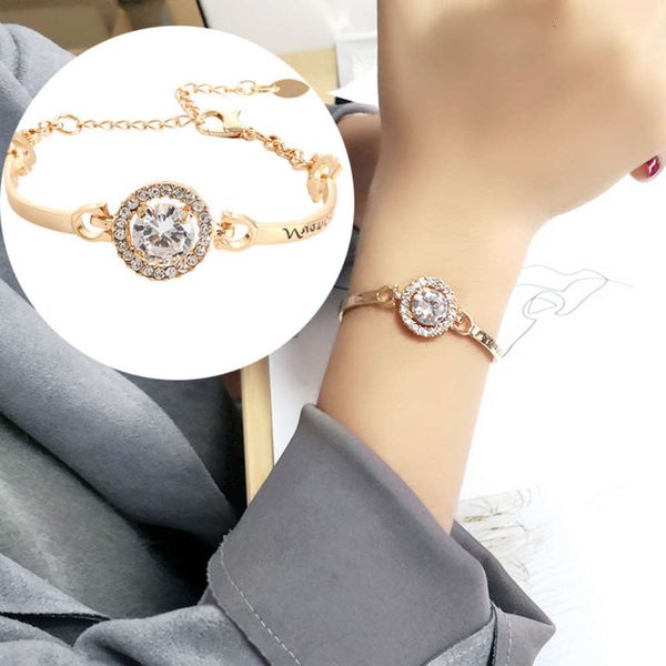 

hand catenary rose tiktok bracelet factory, jitter, red tone adjustable zircon alloy bracelet ornaments factory, Golden;silver