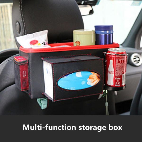 

car organizer pu leather back seat hanging storage bag phone pockets organizers water bottles tissue box organziser seats accessories