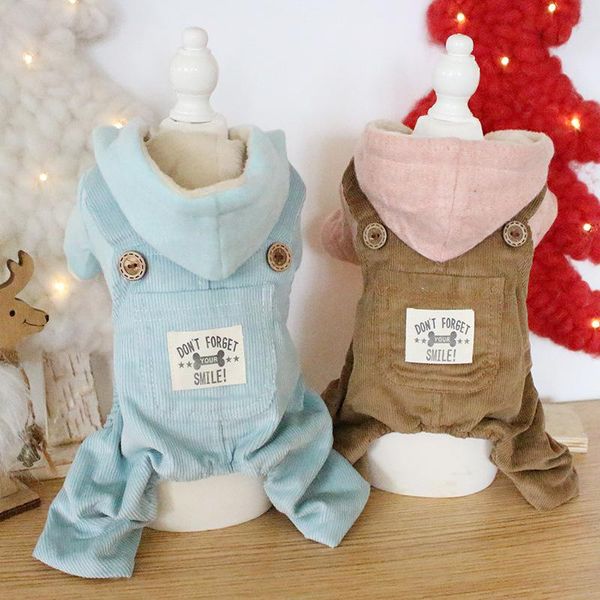 

dog apparel thicken warm strap pants pet clothes winter bathrobe jumpsuit pajamas thick coats clothing for dogs cat yorkie teddy