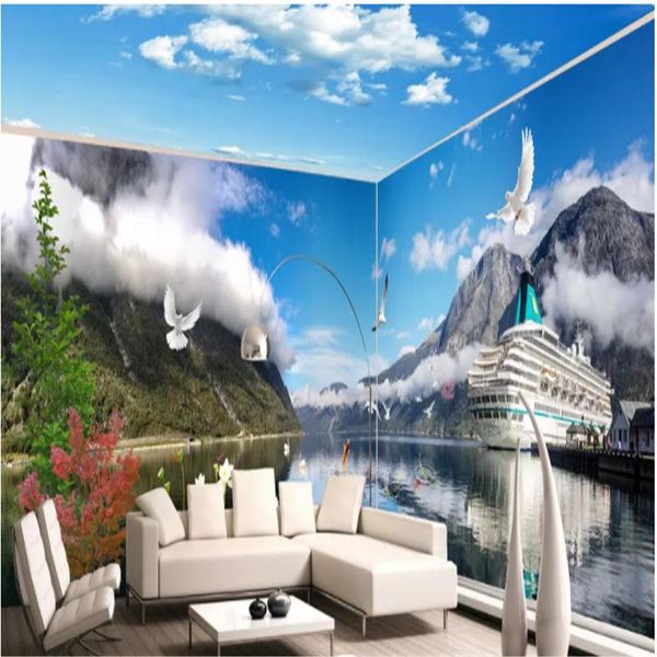 

wallpapers custom 3d nature flowers garden path po mural wallpaper living room bedroom home decor background wall covering papel murals