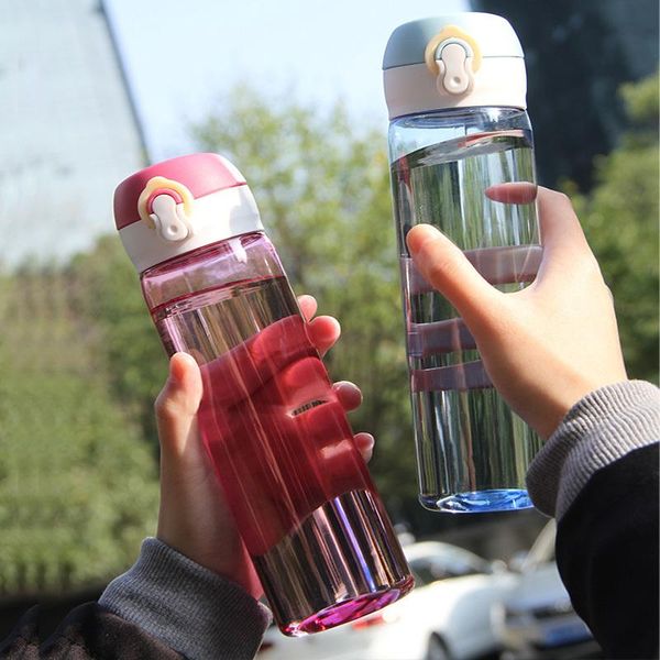 

water bottle 550ml sports bottles bpa travel drink cup portable outdoor leakproof waterbottle for running fitness