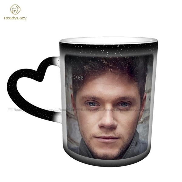 

mugs niall horan mug creative kawaii ceramic cafe that changes color cups