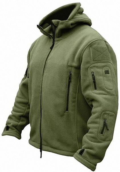 

refire gear men's warm military tactical sport fleece hoodie jacket r2pp#, Black