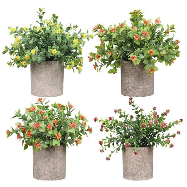 

decorative flowers & wreaths artificial plant flower pot fake ornaments for wedding decoration deskhome decor accessories simulation bon