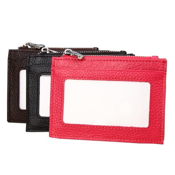 

card holders explosion multicard position bag set cowhide women wallets holder fashion rfid quality, Brown;gray