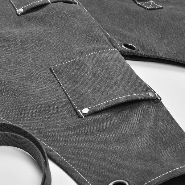 

chef apron cotton canvas cross back adjustable with cooking baking 91ad aprons
