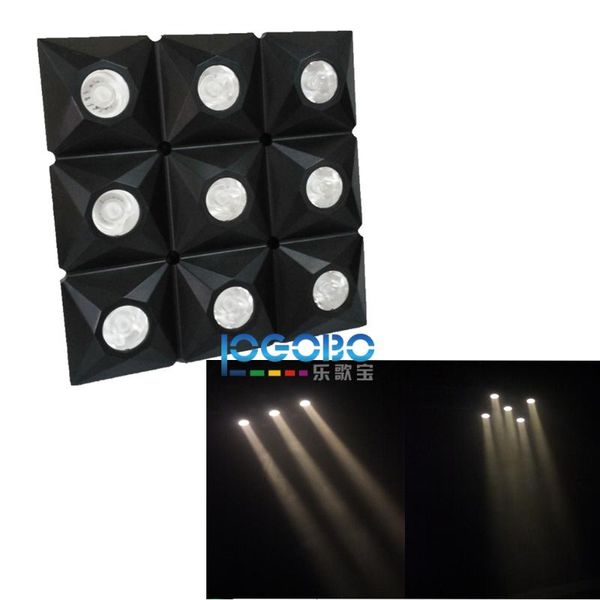 

warm white 9x10w 3x3 led diamond matrix beam american dj stage blinder light dmx custom message chase dramatic lighting modules