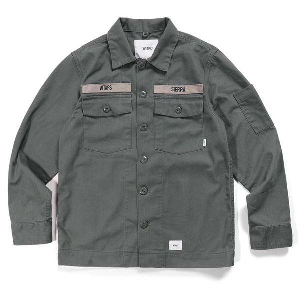 

men's casual shirts wtaps men clothing japanese streetwear harajuku button up clothes long sleeve collared shirt prom dresses blouses, White;black