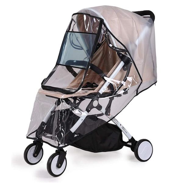 

stroller parts & accessories rain cover universal, baby travel weather shield, windproof waterproof, protect from dust snow