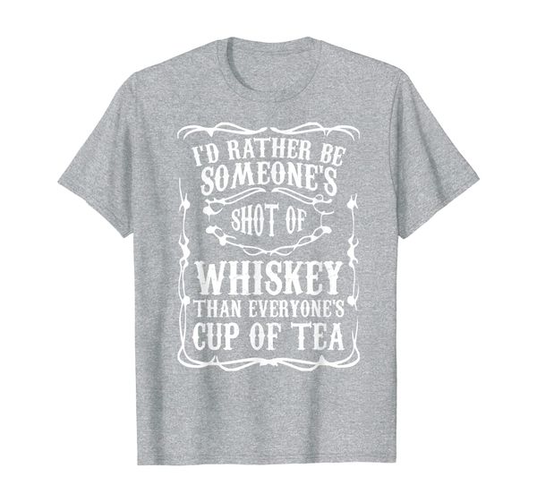 

be someone's whiskey not everyone's cup of tea t-shirt, White;black