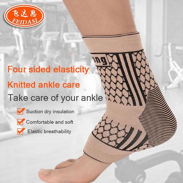 

ankle support 1 pair sports guard foot care pressure bandage basketball football climbing gear keepwarm breathable, Blue;black