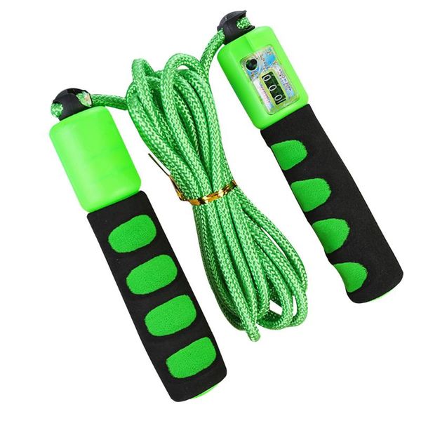 

jump ropes non slip skipping wire exercise rope portable bearing with counter lose weight workout training fast speed foam handle