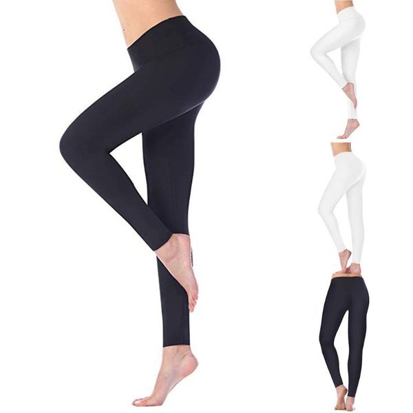 

designer of 2021 women yo-ga pants women's high waist and tight fitness nude hidden pocket femenino leggings, Black