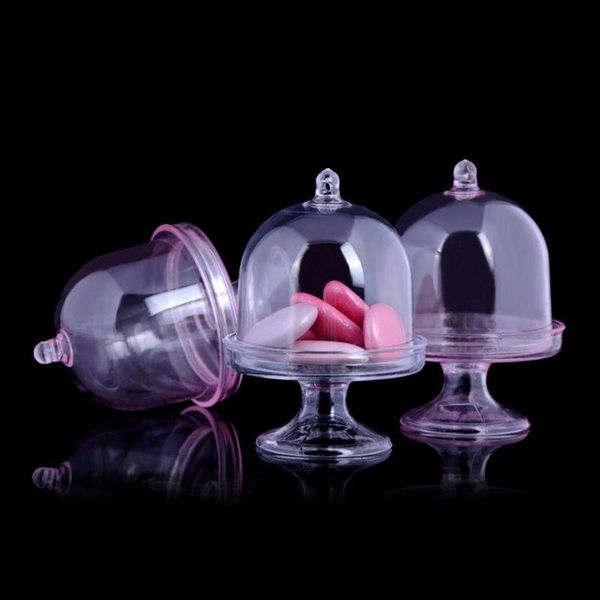 

gift wrap mini cake stand cupcake box wedding favor party plastic candy transparent baby shower birthday decoration