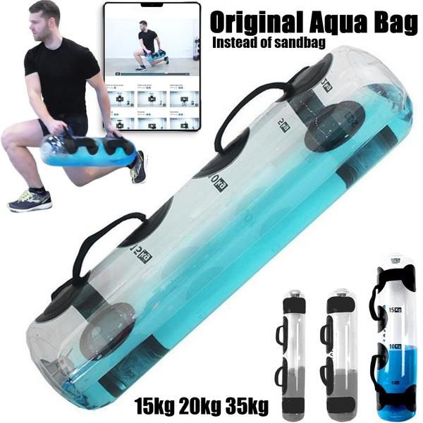 

accessories 15/20/35kg original aqua bag instead of sandbag home fitness bags weightlifting body building sports crossfit heavy duty
