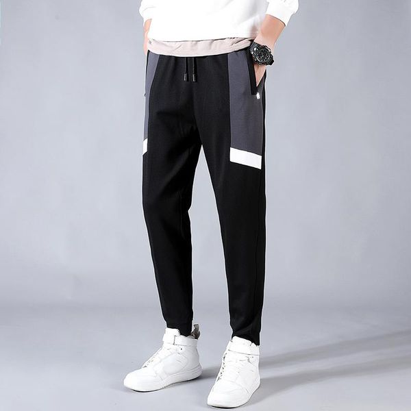 

men clothing mens pants tracksuit streetwear joggers casual men's, Black