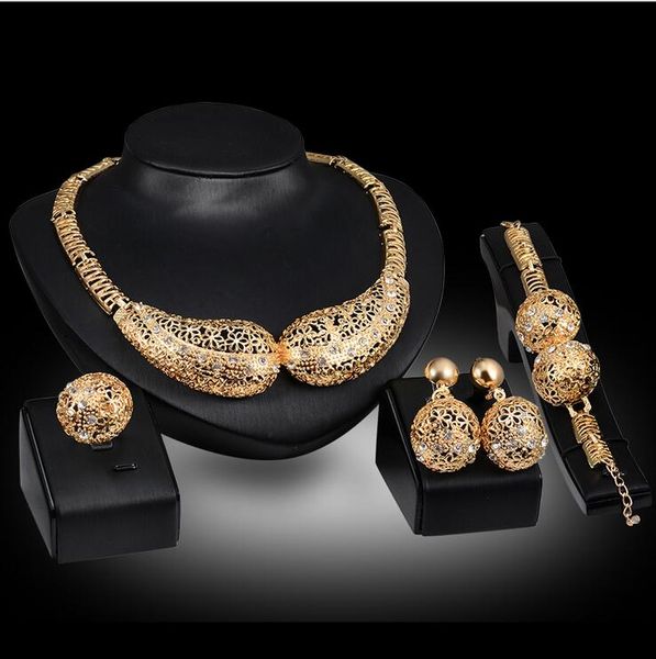 

online for sale solid geometry shape jewelry sets white gemstone necklace bracelet earrings rings 18k gold jewelry family of four gtomks045, Black