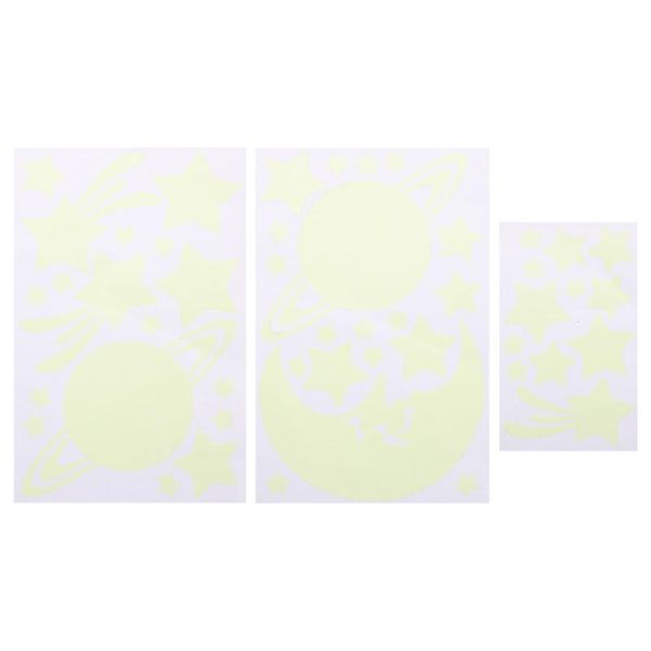 

wall stickers 1 set diy moon star sticker luminous self-adhesive bedroom decal