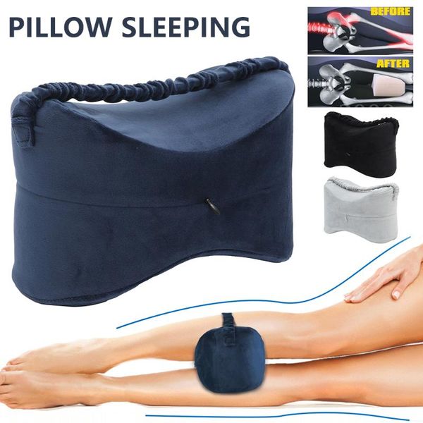 

pillow memory-foam leg pregnancy sleeping body orthopaedic sciatica back hips knee joint pain relief legs cushion pads