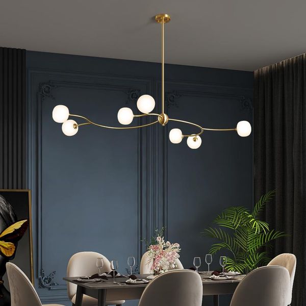

chandeliers all copper restaurant chandelier designer home atmosphere simple magic bean molecular lamp living room bedroom bar art
