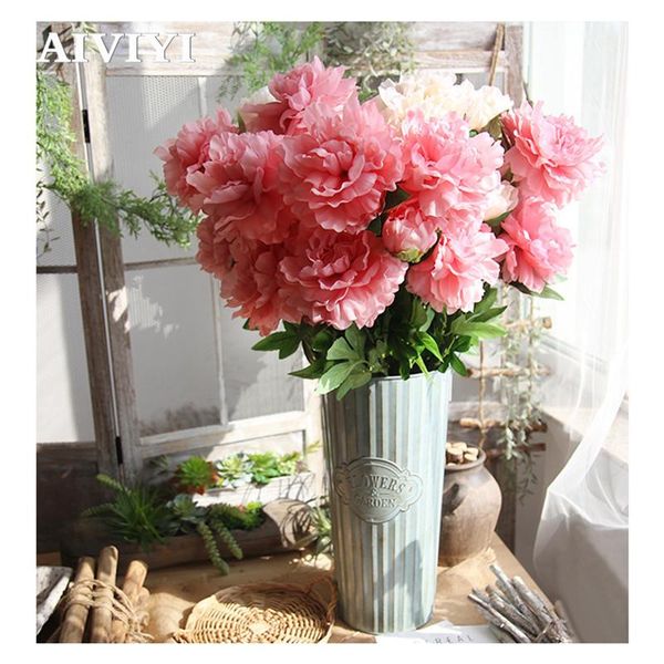 

foreign trade excellent artificial big peony flowers fake silk flower bride home decor wedding party restaurant diy dec decorative & wreaths