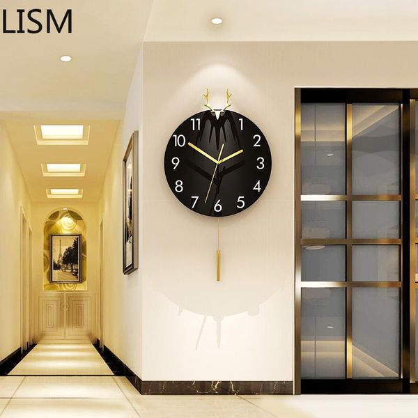 

wall clocks nordic creative personality art decoration clock silent living room stylish modern minimalist atmosphere horloge mural