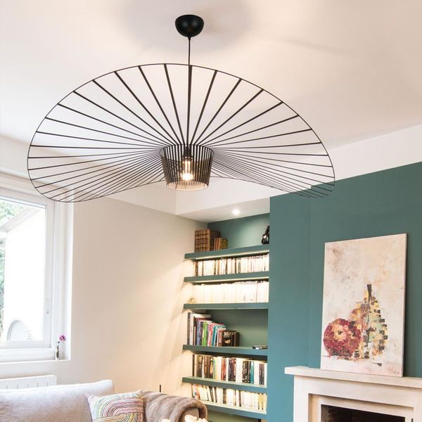 

pendant lamps modern round ring lights black industrial suspension design kitchen fixture living room loft home decor indoor lighting