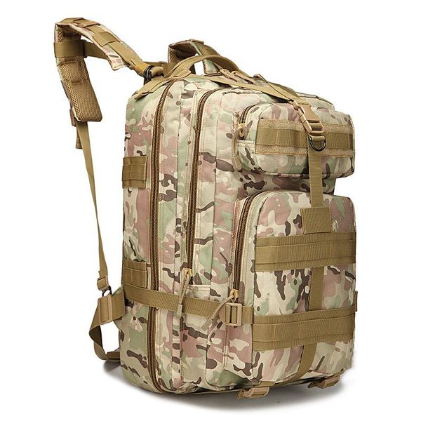 

sports outdoor mountaineering trip camping camouflage bag 45l large capacity backpack solid tactical