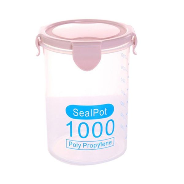 

storage bottles & jars multi-functional clear plastic sealed tank kitchen dry containers home grain jar