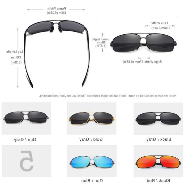 

highend accessories gxp aluminium frame polarized ultralight men women uv mirror lens classic retro style sunglass, Black