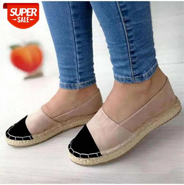 

autumn women flat shoes slip on loafers canvas mixed color female casual sneakers ladies sewing fisherman plus size drop ship #ih1v