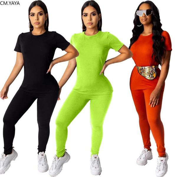 

two piece dress 2021 autumn winter women's set o-neck pencil pants suit sportswear casual fashion tracksuit outfit glb3024, White