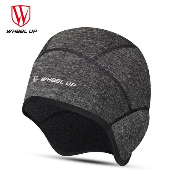 

wheel up winter winproof caps cycling stretch fabrics fleece ear hat breathable mountaineering skiing riding ready stocks & masks, Black