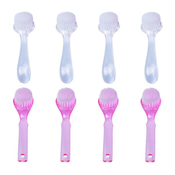 

nail brushes 1 set 8pcs handle grip fingernail cleaning dirt dust, Yellow