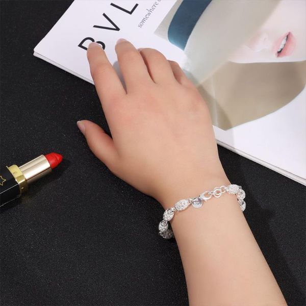 

link, chain fashion hollow ball out lantern ladies bracelet accessories jewelry, Black