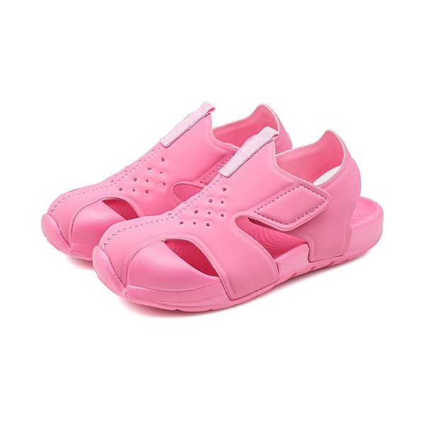 

Girls Sandals for toddler Pink summer beach shoes kids  to 13 years old, Black;red