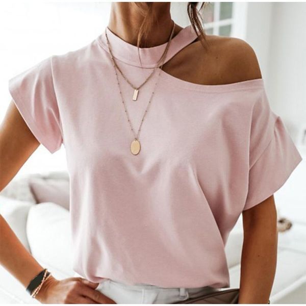 

summer women casual short sleeve tshirt fashion korean solid color harajuku vintage female oversized clothes women's t-shirt, White