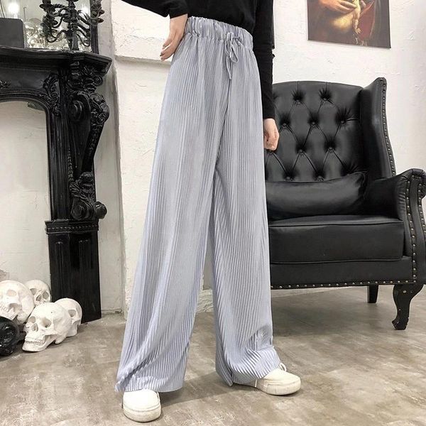 

pleated homme plisse sweatpants men women 1:1 quality trousers solid joggers drawstring pants men's, Black